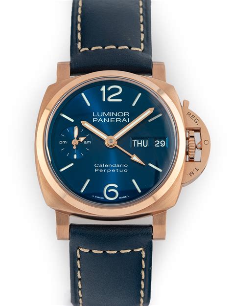 panerai gold.blue|Panerai 18k gold.